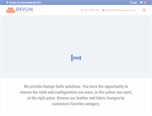 Tablet Screenshot of devlinlounges.com.au